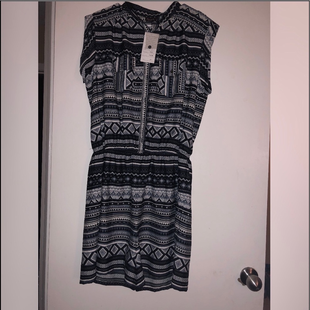 Tribal print romper